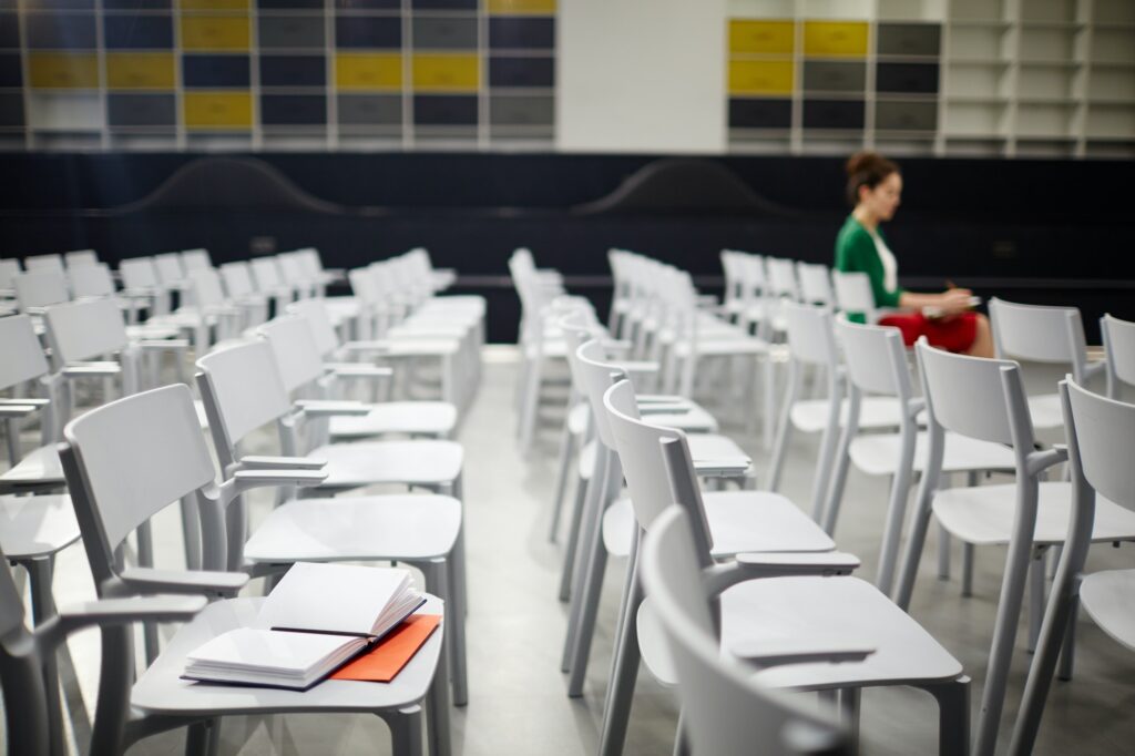 Rows of chairs