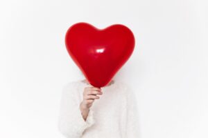hand holding heart