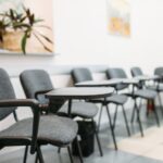 Conference room in business office, nobody
