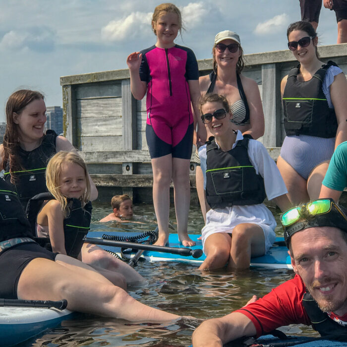 Sommerhygge og stand up paddleboarding