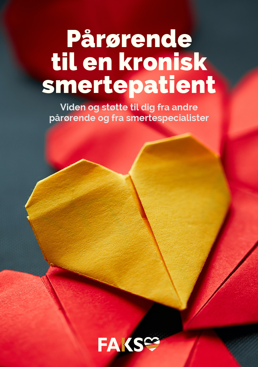 Pjece forside: Pårørende til en kronisk smerteramt