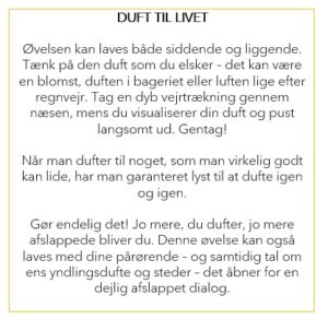 Duft til livet øvelse