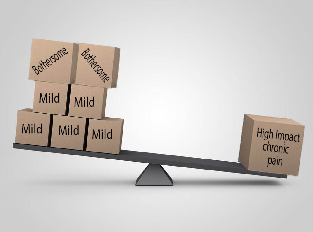 Mild bothersome and High impact chronic pain