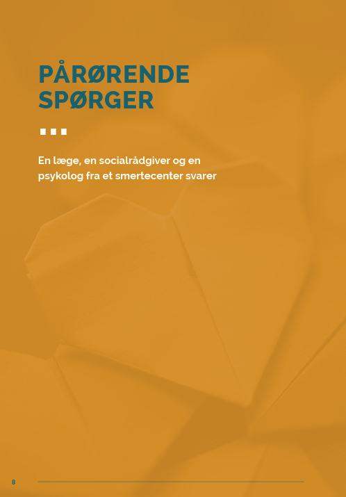 Pjece side: Pårørende til en kronisk smerteramt