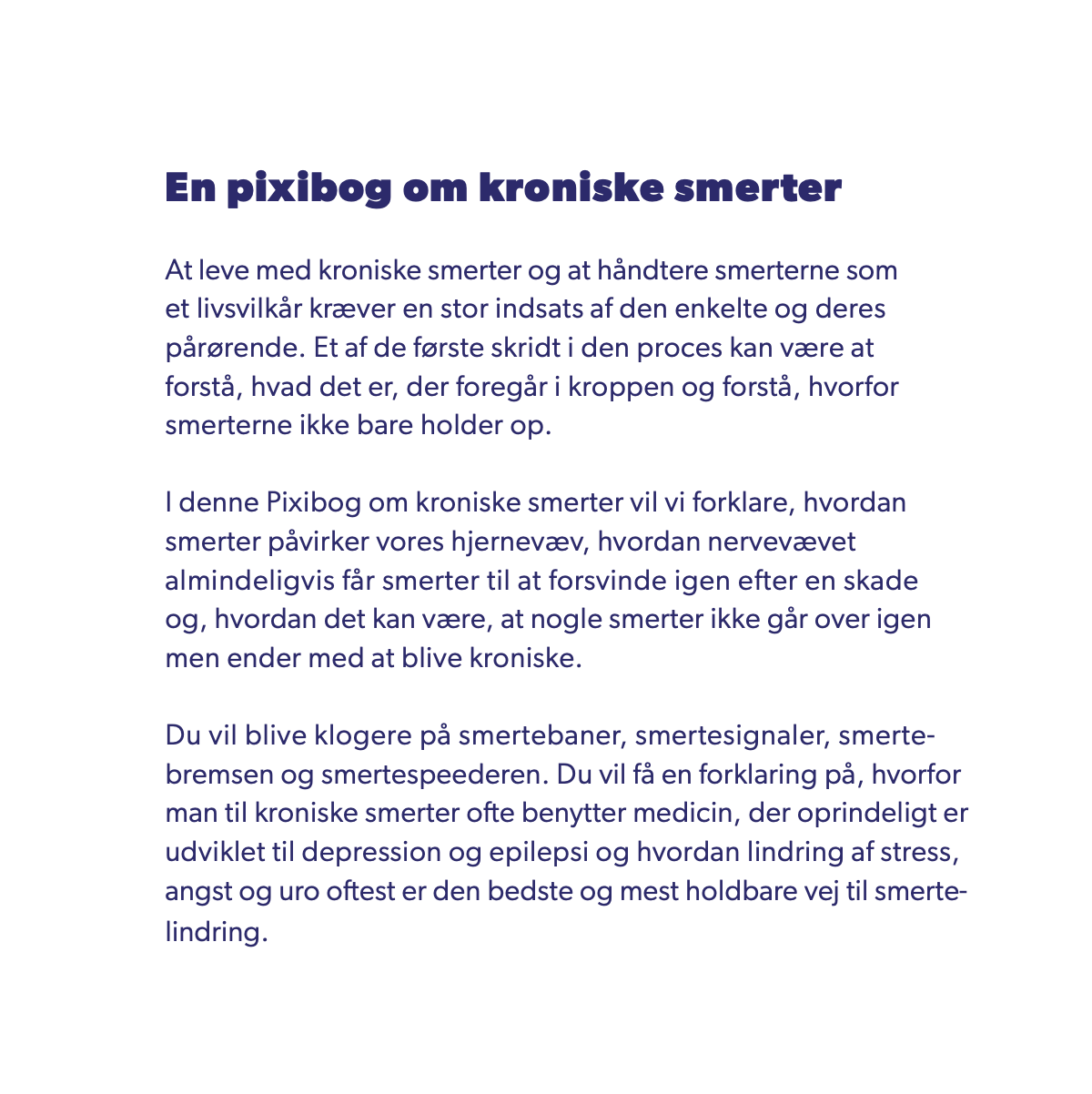 En pixibog om kroniske smerter (Hæfte) - Billede 2
