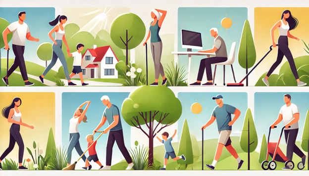 FysFinder - collage med aktiviteter