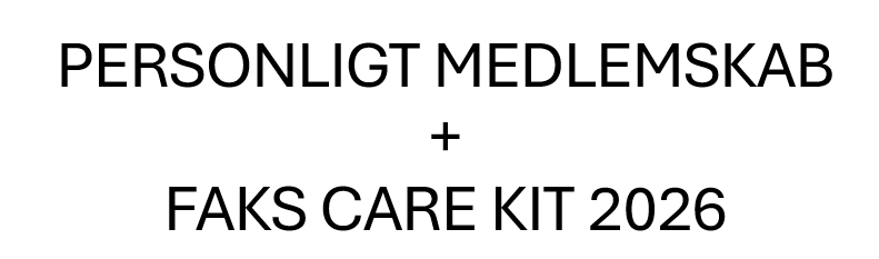 Personligt medlemskab inkl. FAKS Care Kit