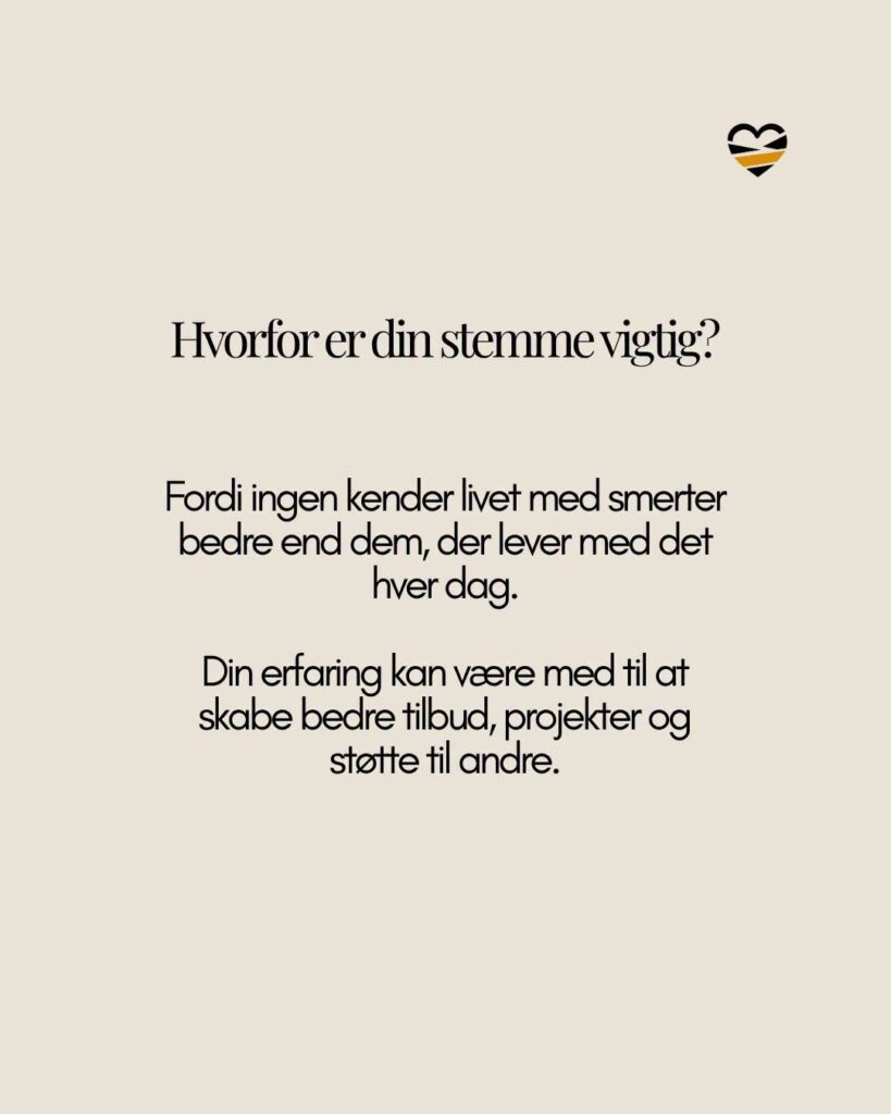 frivillig - hvorfor er din stemme vigtig